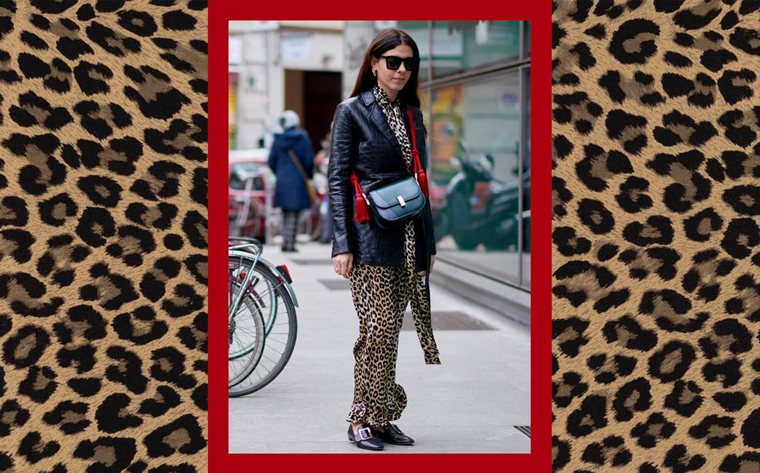 animal-print dresses get the fashion pack’s stamp of approval this season