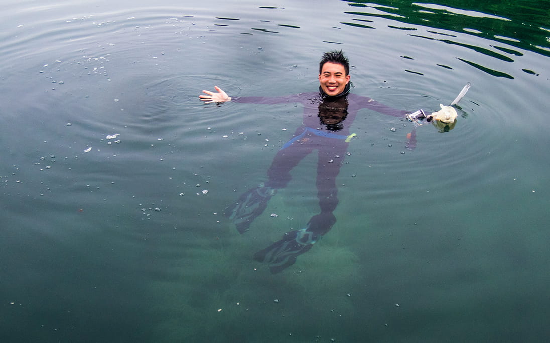 Dr To is a keen diver, and believes more people should explore Hong Kong’s waters