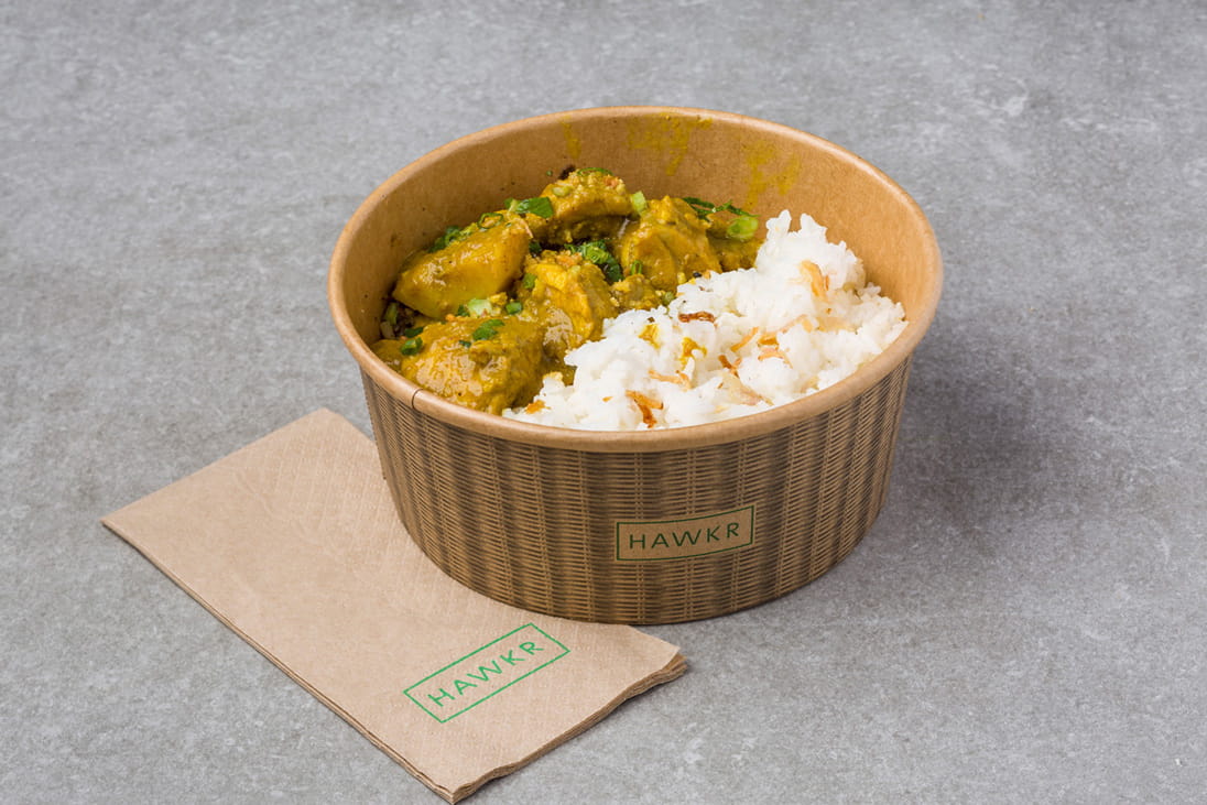 Chef Devon Yap’s simple Coconut Curry Chicken, on the menu at HAWKR