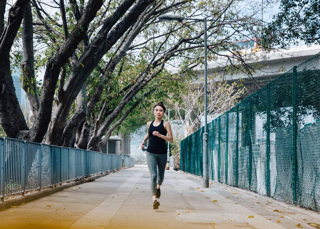 Anthea Look of lululemon Hong Kong goes for a run