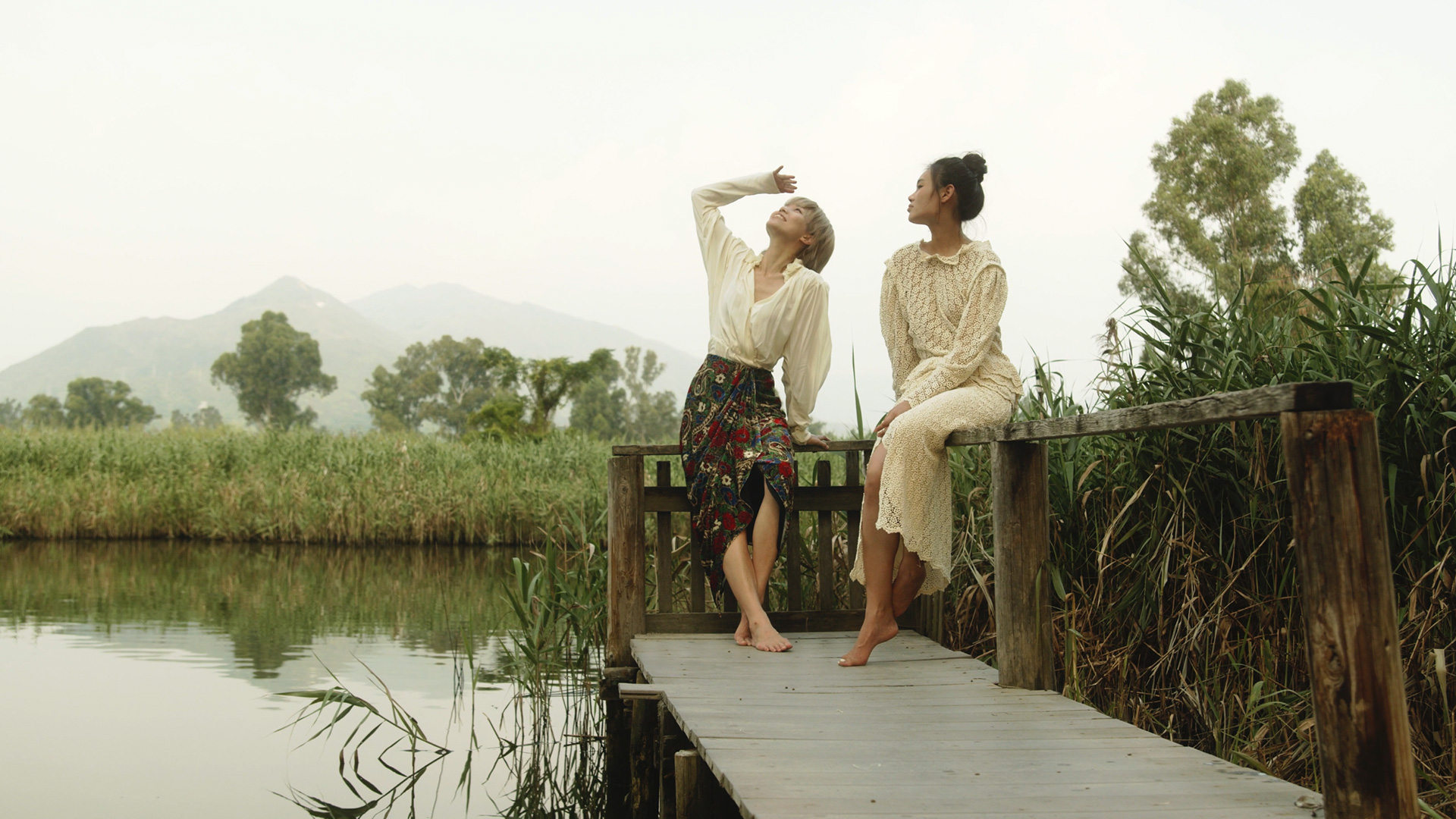 Models pose in Isabel Marant available at Pacific Place