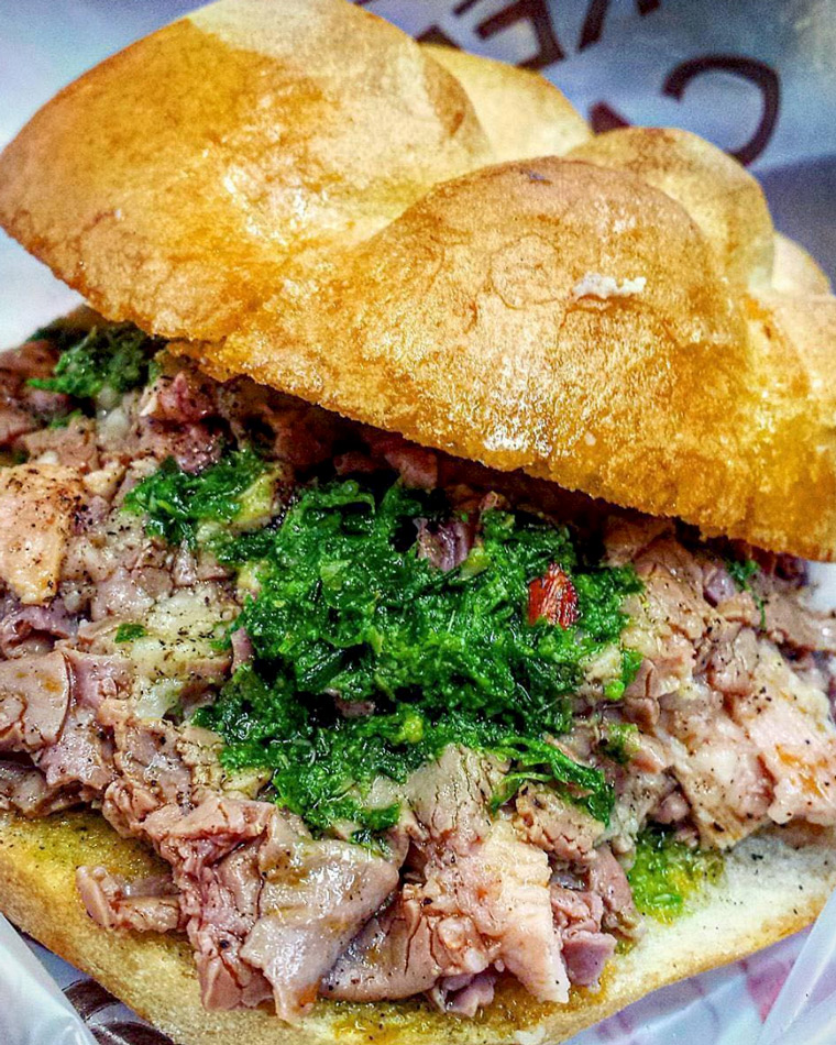 When in Florence, feast on legendary sandwich lampredotto, the fourth stomach of a cow served in a panino with a vibrant salsa verde. Image from instagram.com/tesoridifirenze