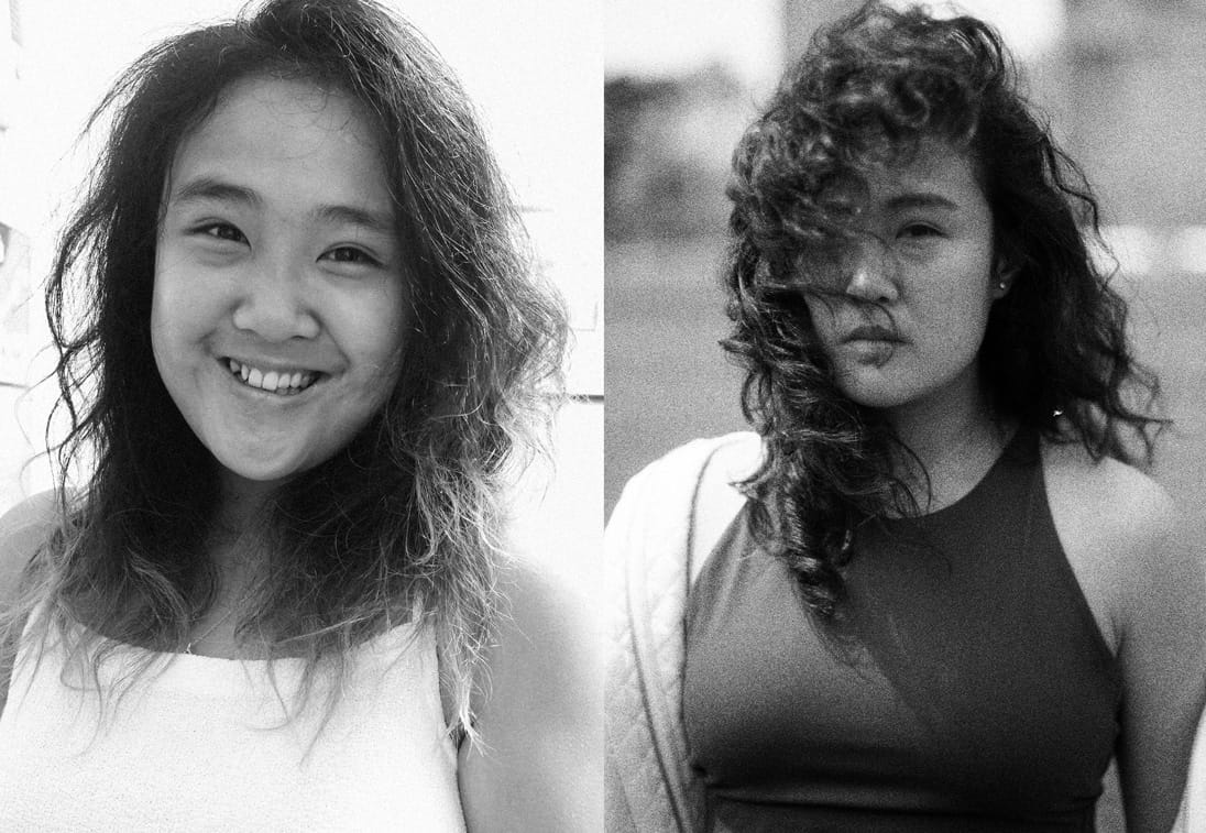 Karen Chiang’s ‘before’ and ‘after’ hair. Right image by Emily Lau