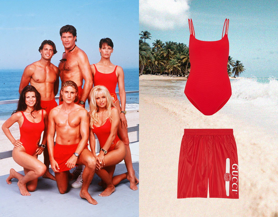 Iconic swimwear from Baywatch (1992)