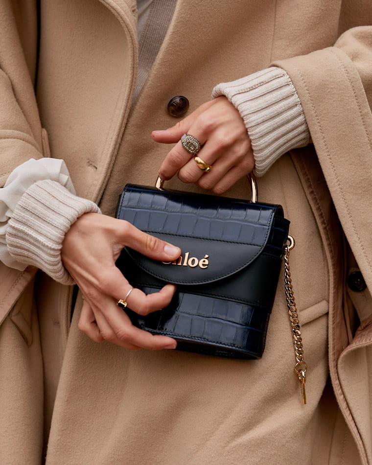 A classic-style investment handbag