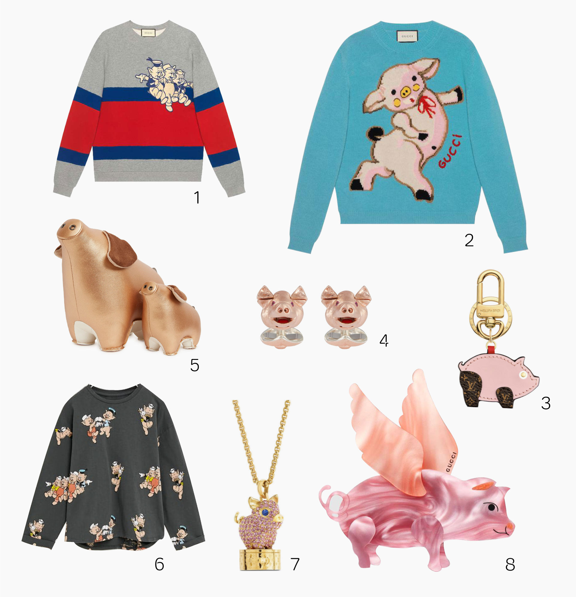 The best Year of the Pig-inspired fashion pieces currently available at Pacific Place