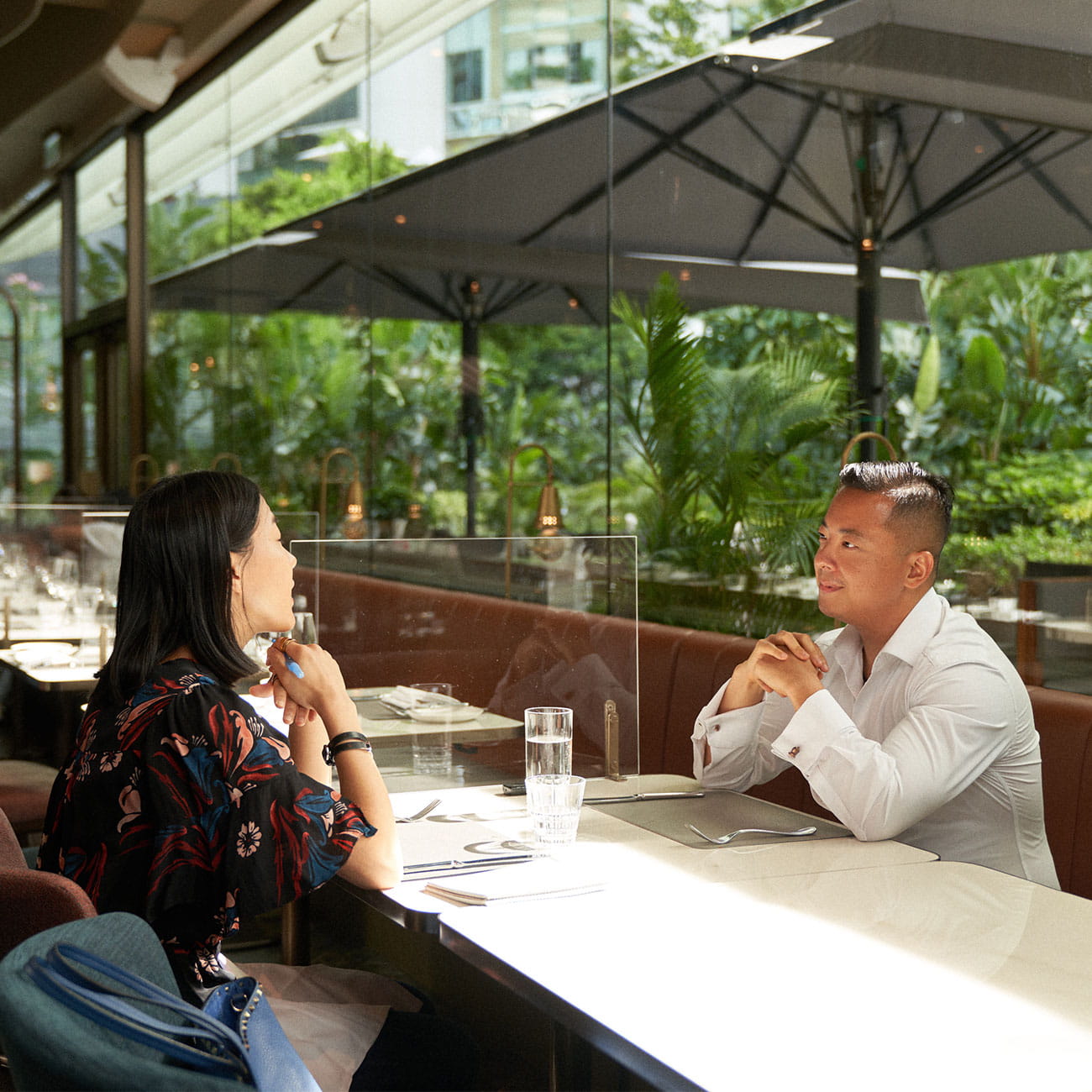Spiritual counsellor Letao Wang eats lunch at The Continental Hong Kong