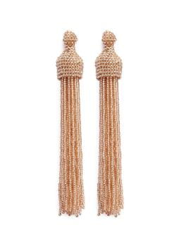 Kenneth Jay Lane Beaded Tassel Earrings