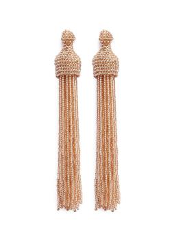 Kenneth Jay Lane Beaded Tassel Earrings