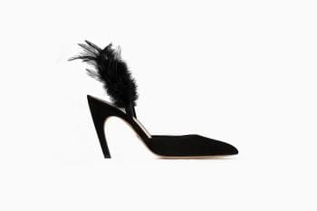 Dior Slingback with Feathers