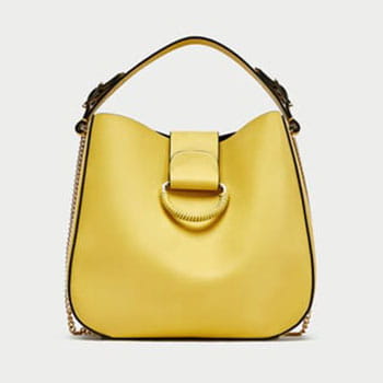 Zara Medium Bucket Bag with Hoop