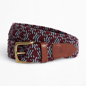 Brooks Brothers BB#1 Stripe and Dot Stretch Belt 