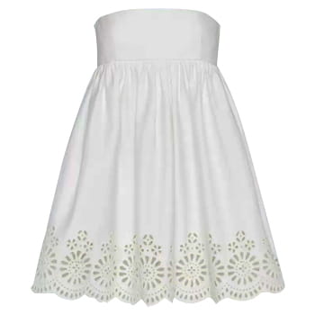 Miu Miu Cotton Eyelet Lace Dress