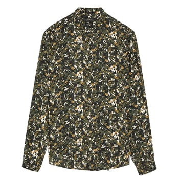 Zara Printed Camouflage Shirt