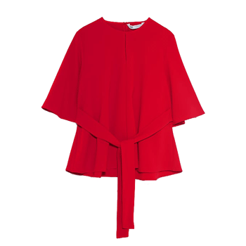 Zara Flowing Top with Tie Detail