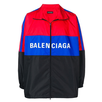 Balenciaga Logo Windbreaker available from Joyce