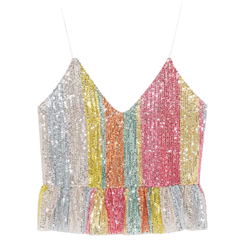 Zara Sequinned Top