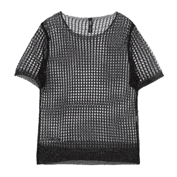 Zara Textured Mesh T-Shirt