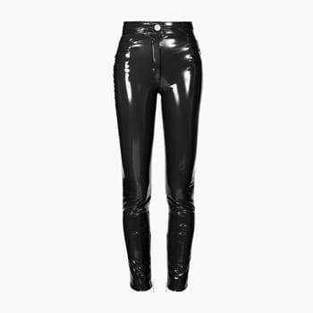 Balmain Slim Fit Vinyl Pants