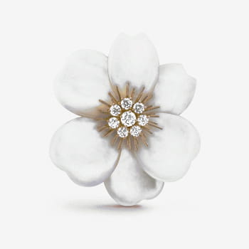 Van Cleef Arpels Rose de Noel Clip