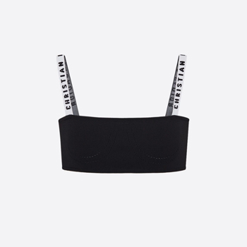 Dior Black Viscose Bralette