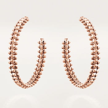 Cartier Clash de Cartier Hoop Earrings Small Model in Rose Gold