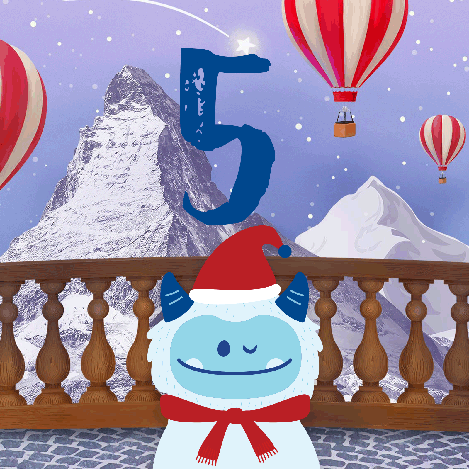 An advent calendar of gifts available at Pacific Place