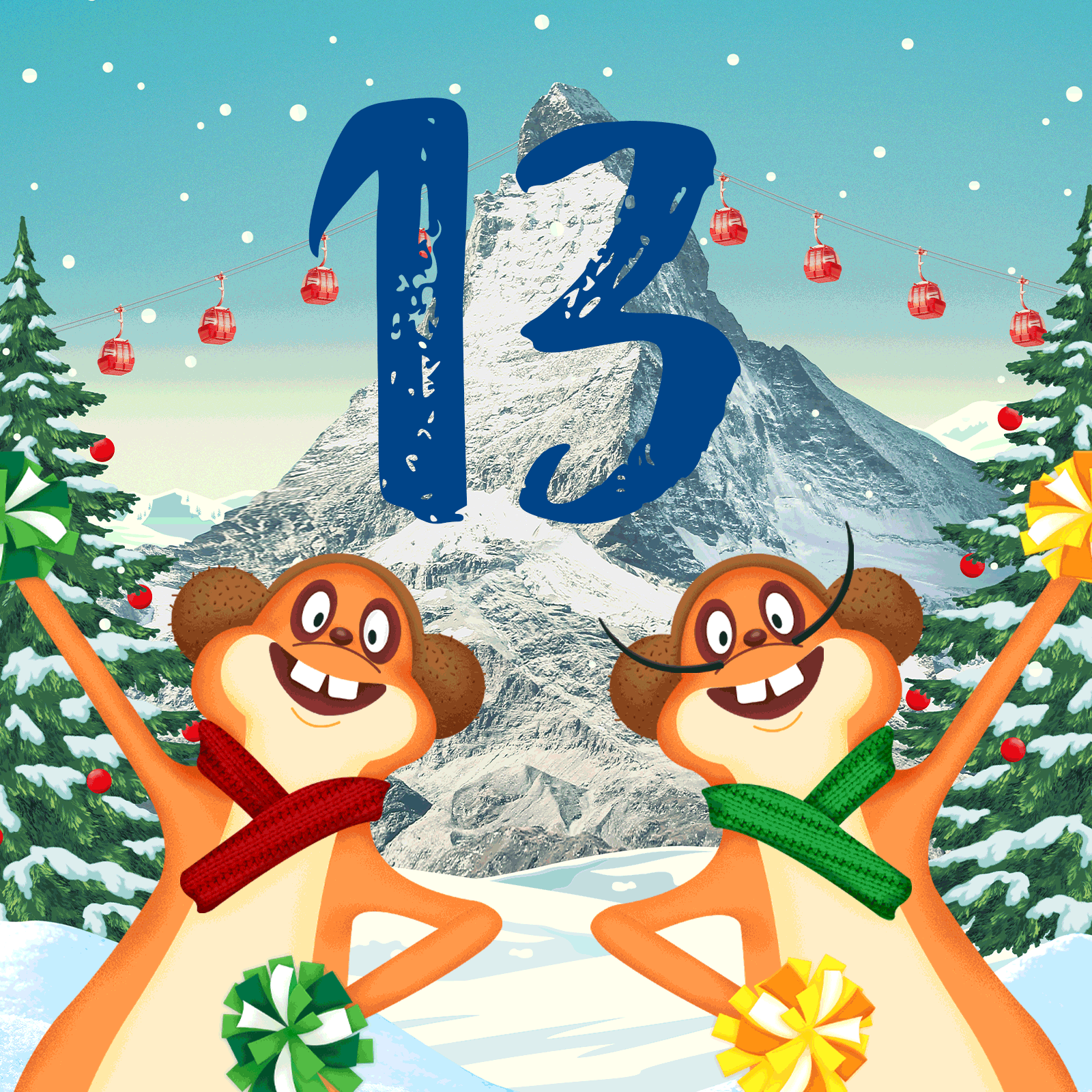 An advent calendar of gifts available at Pacific Place