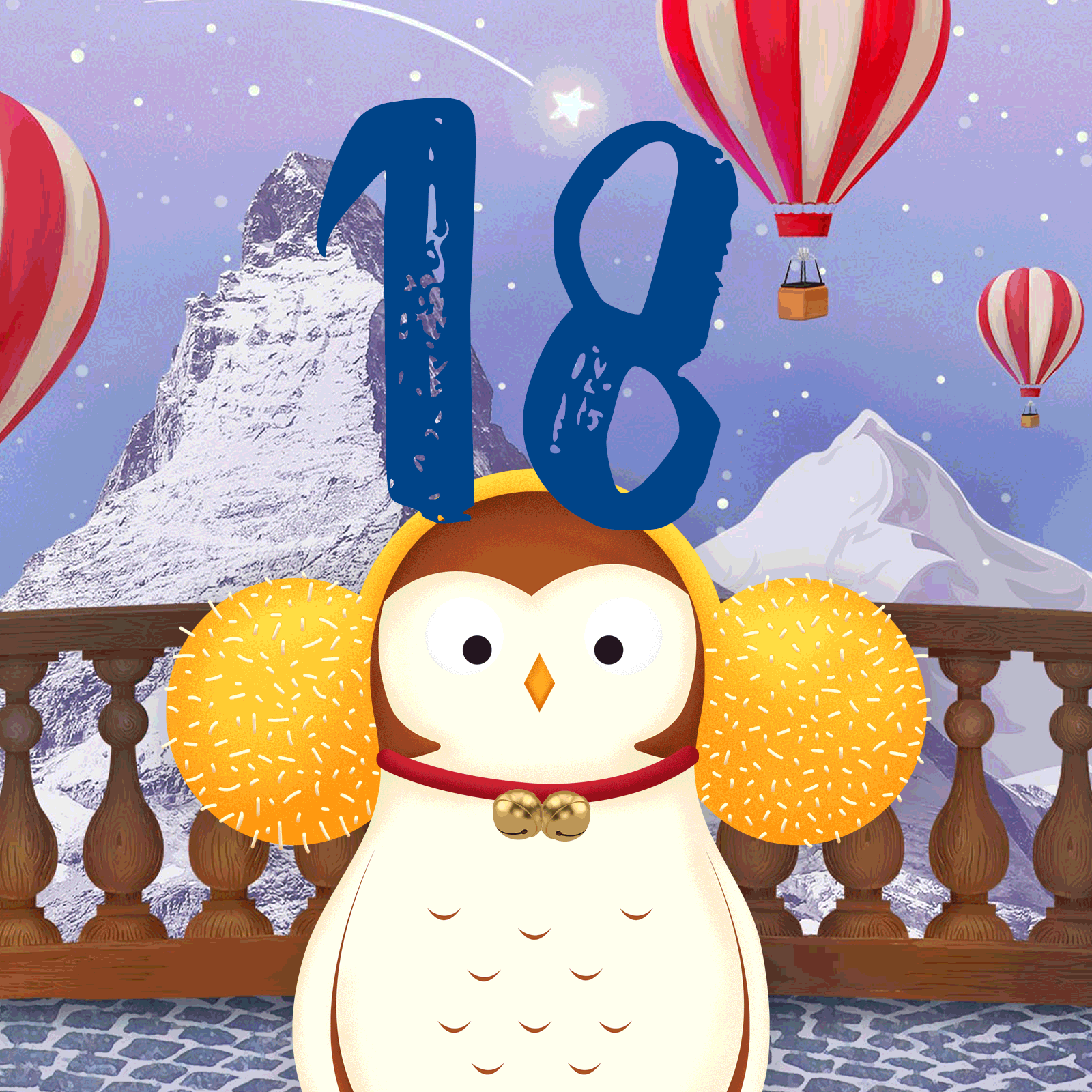 An advent calendar of gifts available at Pacific Place