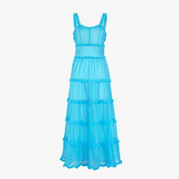 Fendi Light Blue Nylon Dress 