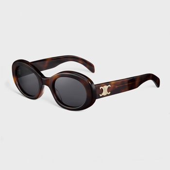 Celine Triomphe 01 Sunglasses in Acetate Blonde Havana 