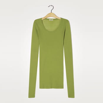 American Vintage Women’s T-Shirt Massachusetts in Mousse 