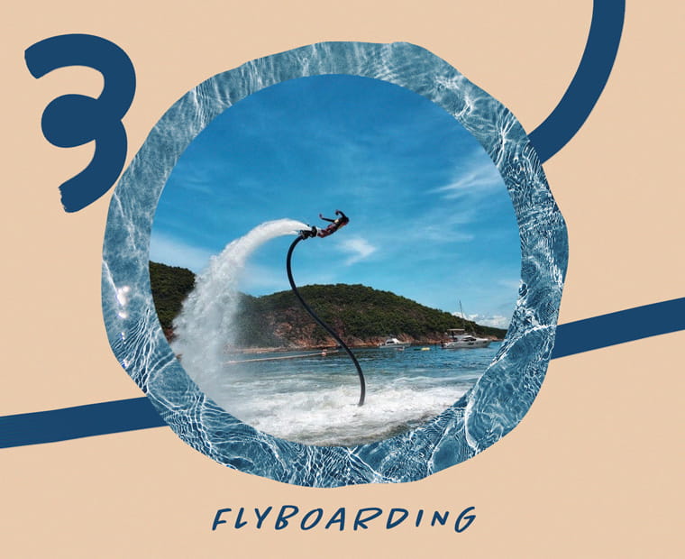 Flyboarding in Hong Kong