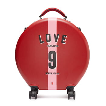 OOKONN x Studio Concrete Round Carry-On Spinner Suitcase in 9 Love available at Lane Crawford Home 