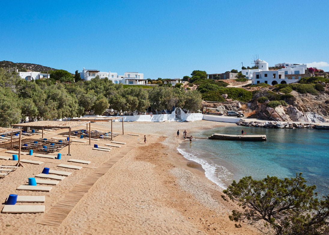 The beach in Antiparos