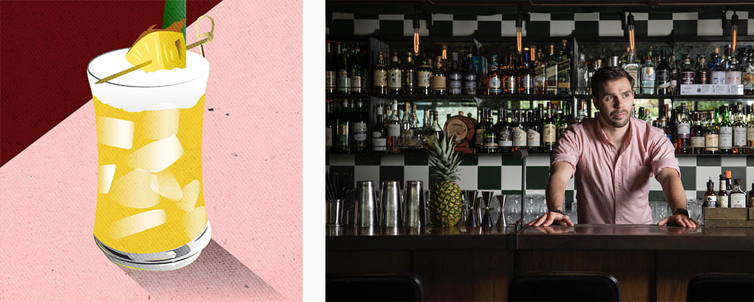 James Barker from Commissary suggests opting for a Yellow Bird – a rum-infused cocktail inspired by the Caribbean