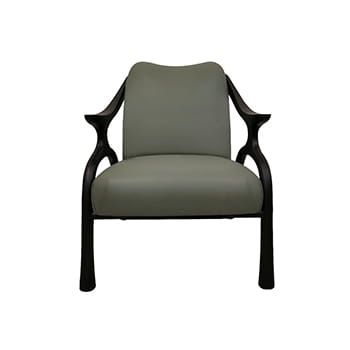André Fu Living Contour Armchair in Charcoal