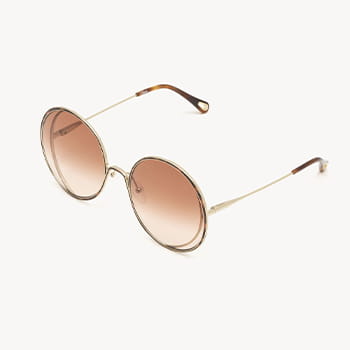 Chloé Hanah Round Sunglasses in Metal