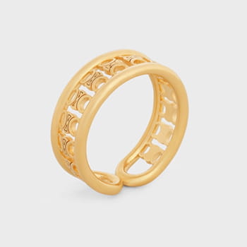 Celine Maillon Triomphe Multi Ring in Brass with Gold Finish