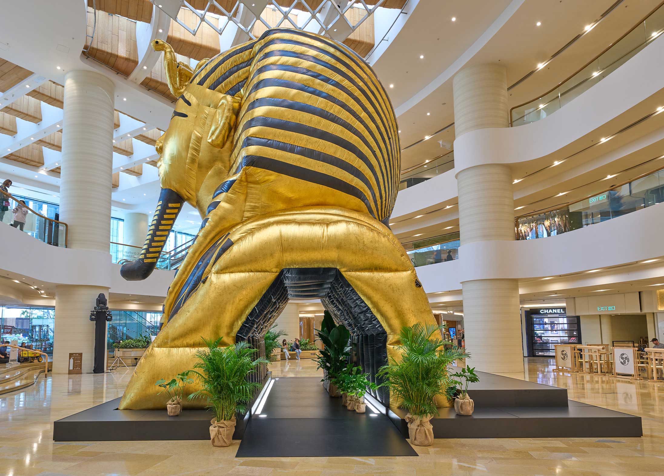 Awol Erizku’s Gravity installation at Pacific Place for Art Basel Hong Kong’s Encounters sector