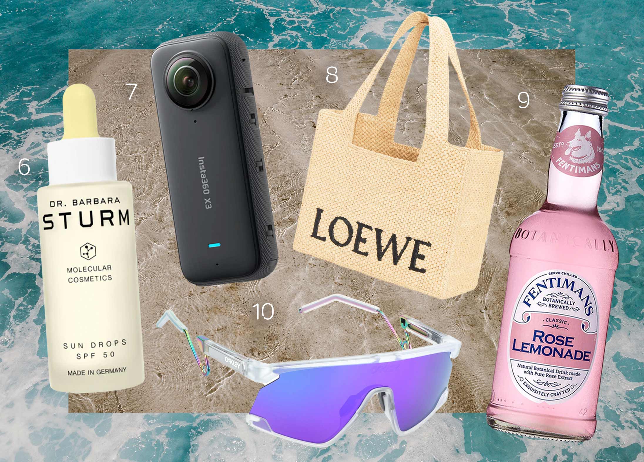 A selection of beach products available at Pacific Place