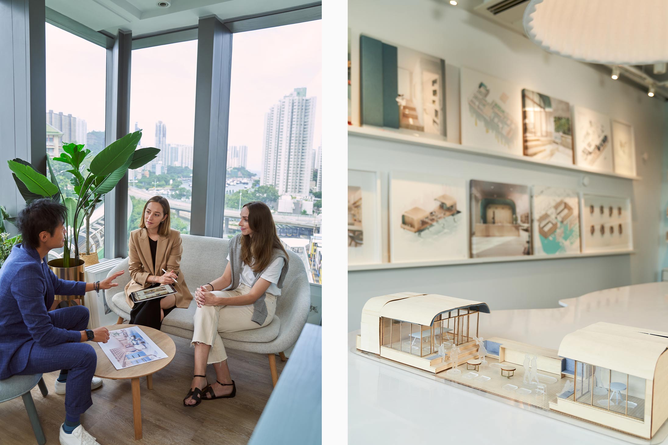 Founders of Bean Buro in their Wong Chuk Hang studio