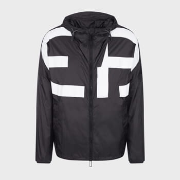 Emporio Armani Nylon Blouson with Oversized, R-EAcreate Logo