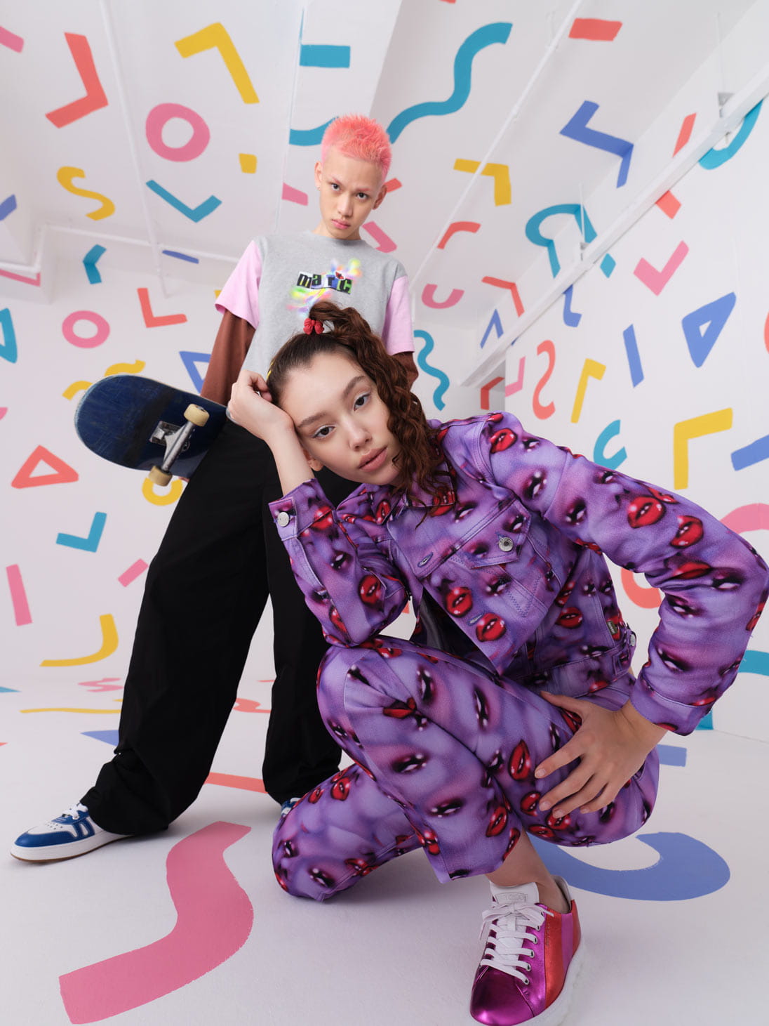 Models pose in Marc Jacobs and Jimmy Choo for Pacific Place Hong Kong
