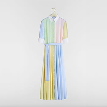 DIOR Dioriviera Mid-Length Belted Shirtdress
