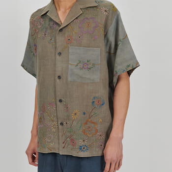 By Walid Green Cuban Shirt