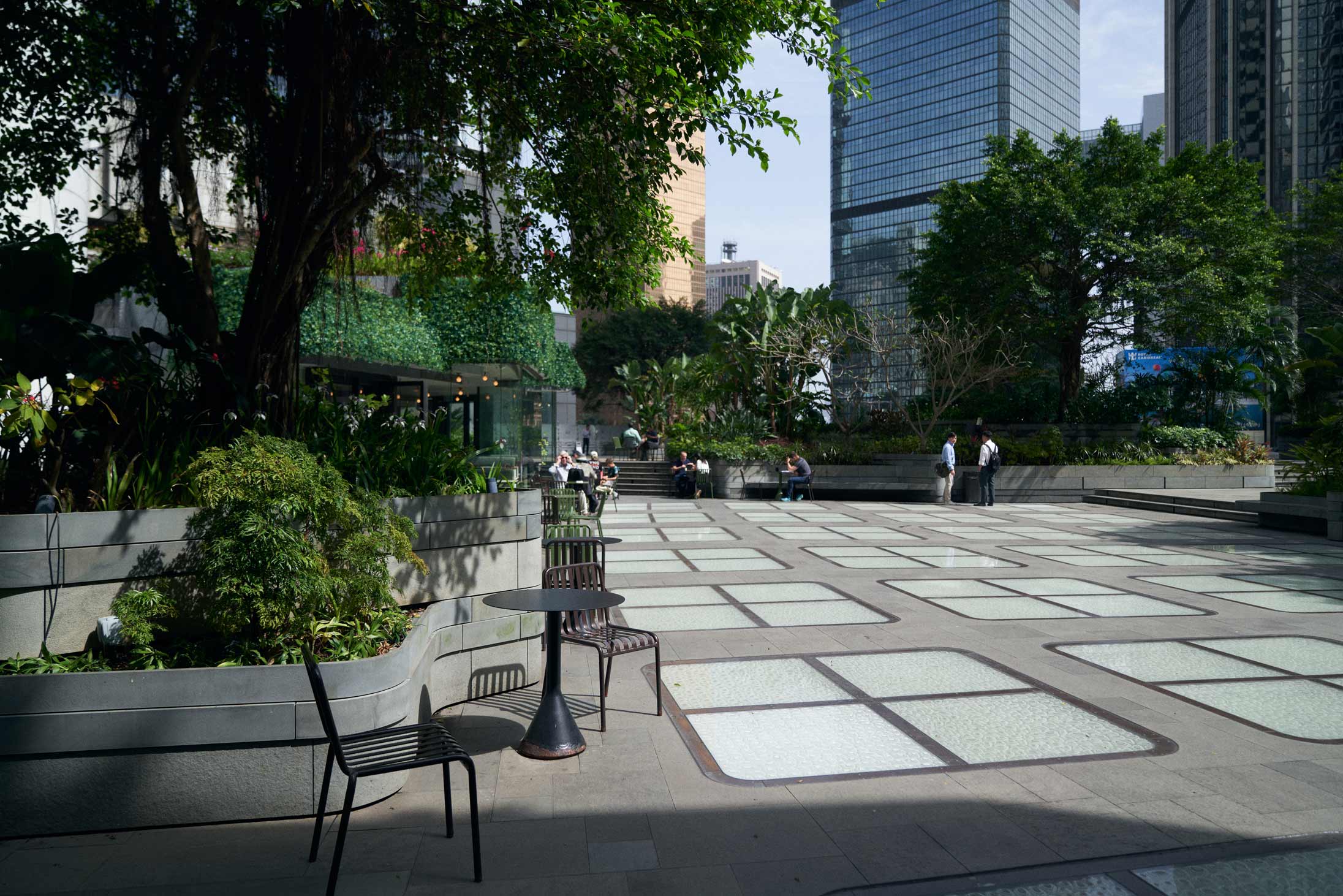 The rooftop at Pacific Place Hong Kong