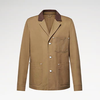 Louis Vuitton Tailored Workwear Cotton Canvas Jacket