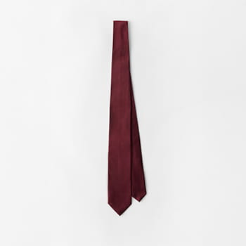 Prada Silk Tie in Amaranth Red