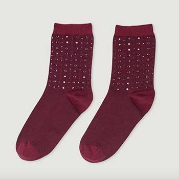 Sandro Rhinestone Socks